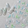 Gold Silver Butterfly New Bronzing High Quality Adhesive Gilded Nail Stickers Nail Art Decorations Nail Decals Design T-2559.