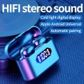 X37 Wireless Bluetooth Earphones Headphones Outdoor Sports Headset 5.3 With Charging Bin Display Touch Control Earbuds for Muisc. 