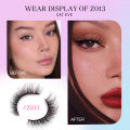 GROINNEYA Natural Long 10 Pairs 3D Mink False Eyelashes Fake Lashes Makeup Kit Mink Lashes Cat Eye lashes Short Eyelashes. 