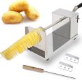 Tornado Potato Spiral Cutter, Manual Stainless Steel Potatoes Twister Slicer With 2 Extra Blades. 