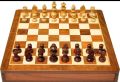 Wooden Chess With Board (18x18 cm). 