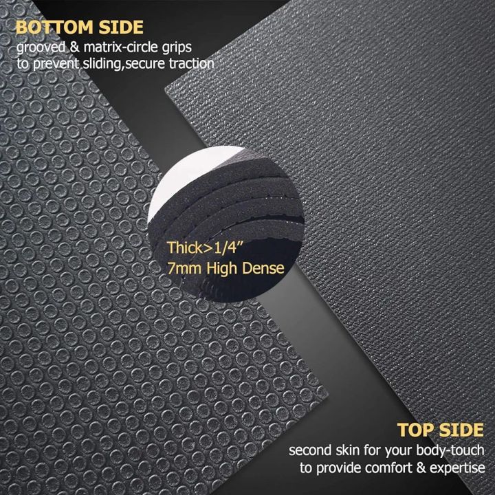 Gxmmat Large Exercise Mat 6'x4'x7mm, Thick Workout Mats for Home Gym Flooring, Extra Wide Non-Slip