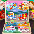 Wooden Baby Toys Montessori Toys 3D Puzzles Early Education Learning Cartoon Animal Jigsaw Puzzles Intellectual Cognitive Games. 