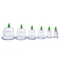 6Pcs Vacuum Cupping Sets with Pumping Gun Suction Cups Back Massage Body Cup Detox Anti Cellulite Cans Healthy Care Jars. 