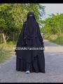 Muslim Women's High-Quality Burka Full Set - Original Dubai Cherry Fabric - Very Soft and Fashionable Burqa - Perfect for All Seasons and Occasions.