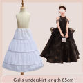 Girls Crinoline Petticoat With Hoop Children Under Skirt Short White Underskirt A-line Ball Gown Child Petticoats. 