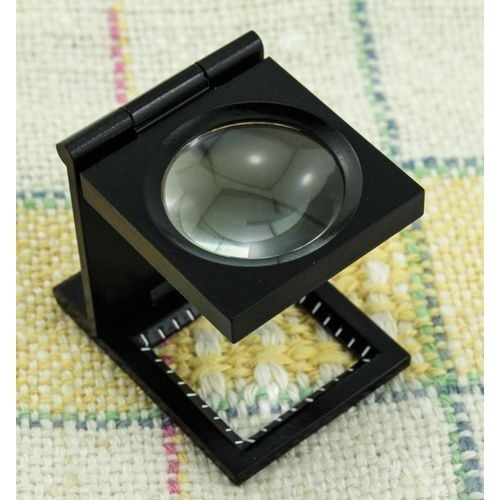 Thread Counting Glass 10X Linen Testers Magnifier with 2 LED Lights ...