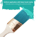 2in Professional Wood Paint Brush Wooden Painting Flat Angled Brush DIY Decorative Tool For Wall Furniture Painting.
