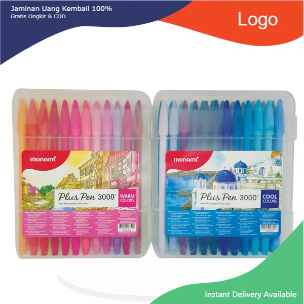 Monami plus pen 3000 36 colors and 48 colors