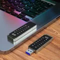 DM FD063 256-bit Encrypted USB Drive Password Secure Flash Drive USB3.2 U Disk Support Reset/Wipe/Auto Lock Function. 