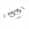 2/3/4 Grids 304 Stainless Steel Dipping Plate Divided Sauce Plate Barbecue Seasoning Dish Kimchi Plate Kitchen Utensil. 