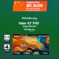 Haier 43" FHD Google TV (H43K85FFX) with Free Delivery. 