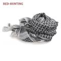 Tactical Hunting Scarf Shemagh Tactical Desert Keffiyeh Head Neck Scarf Arab Wrap with Tassel 43x43 inches.