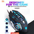 T9 Optical Gaming Mouse with RGB LED Lights - 3600 DPI. 