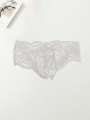 3PCS Floral print solid color casual basic knitted fabric Men's triangle underwear  mesh loose underwear. 