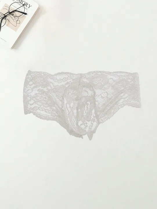 3PCS%20Floral%20print%20solid%20color%20casual%20basic%20knitted%20fabric%20Men's%20triangle%20underwear%20%20mesh%20loose%20underwear%20-%20Image%204