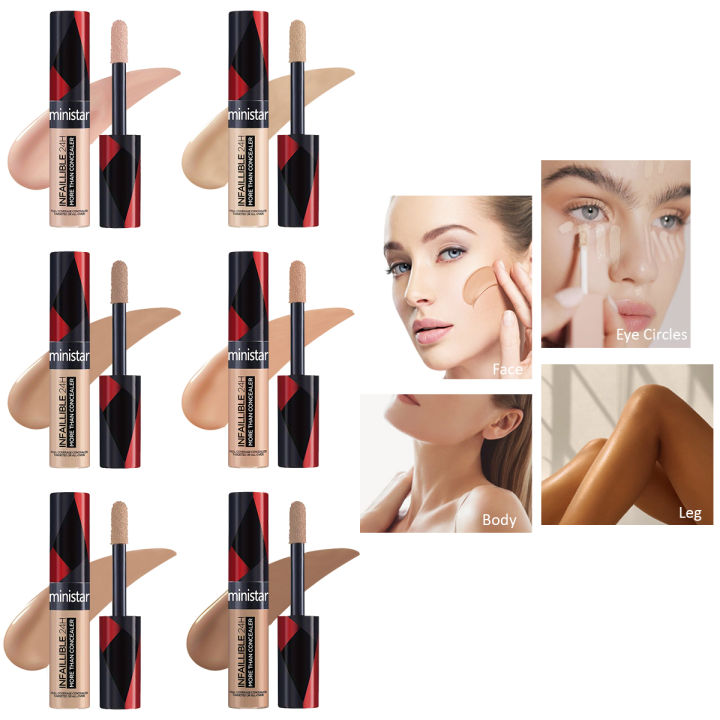 1pc Full Coverage Concealer, Waterproof, Sweat Proof, Stain Resistant, Durable, Creating a Perfect Skin Makeup Look