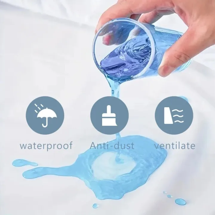 Waterproof%20Mattress%20Protector,%20Breathable%20Noiseless%20Mattress%20Topper,%20Bed%20Smooth%20Jersey%20Mattress%20Cover%20Fully%20Fitted%20Sheet%20-%20Image%202