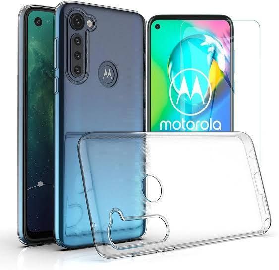 KARTXITAI Cover Compatibile Con Motorola Moto G8 Power Lite Custodia Trasparente Slim In Silicone TPU Con Assorbimento Degli Urti E Anti-Graffio-Funghi, Farfalla, Luna - Foto 11