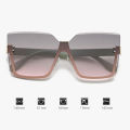 The New Half -frame Metal Sunglasses Fashion Conjoined Bodyless Cut Edge Slim Sunglasses Women's Ultraviolet Car Sunglasses 8819.