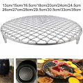 13-35cm Stainless Steel Round Bbq Net With Foot Barbecue Round Cooling Baking Rack Camping Outdoor Mesh Wire Net. 
