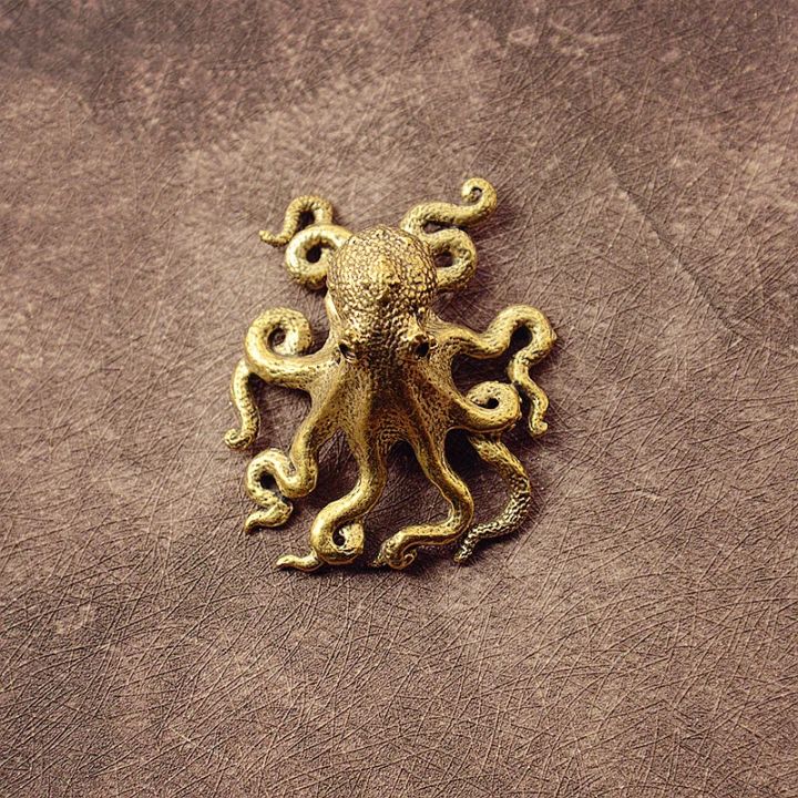 Hand%20Made%20Small%20Octopus%20Statue%20Metal%20Brass%20Tea%20Pet%20Table%20Ornament%20Lucky%20Home%20Decorations%20Accessories%20Chinese%20Tea%20Set%20Craft%20Gift%20-%20Image%202