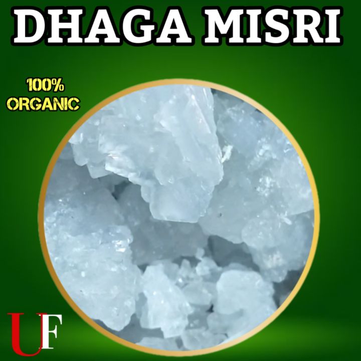 DHAGA MISRI / ROCK SUGAR / 100% ORGANIC (250 GRAMS)