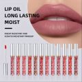 Lip Gloss Liquid Lipstick | Sparkling Glitter Lipstick Glossy Lip Plumping Lip Oil. 