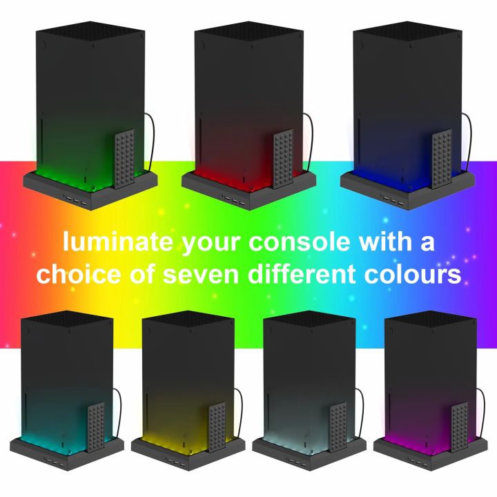 RGB%20Light%20Stand%20Station%20for%20Xbox%20Series%20X/S%20Console%20With%203%20Ports%20USB%20Hub%20Colorful%20LED%20Base%20For%20Xbox%20Series%20X/S%20Game%20Accessories%20-%20Image%204