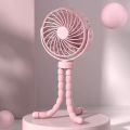 Multi Functional Student Baby Stroller Portable USB Rechargeable Lithium Battery Octopus Mini Fan.
