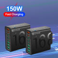 Total 150W Charger 3.0 Mobile Phone Charge Adapter Fast Wall Charger For iPhone Xiaomi Samsung Huawei EU/US/KR Plug.