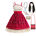 Moana 2 Ocean Adventure Cosplay Dress Kid Princess Vaiana Clothing Toddler Carnival Fancy Pathfinder Beach Frock One Shoulder. 