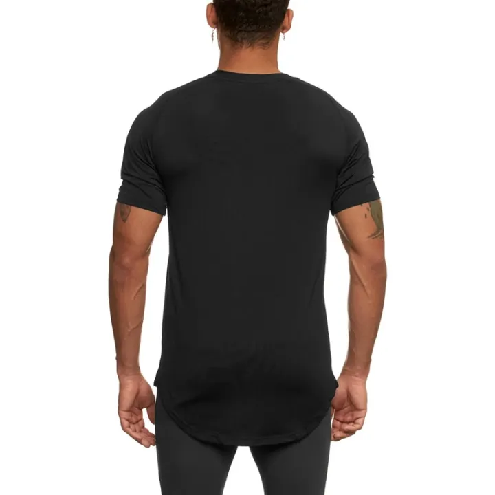 Running%20T-shirts%20Mens%20V-neck%20Slim%20Fit%20Fitness%20T%20Shirt%20Solid%20Gym%20Clothing%20Bodybuilding%20Tight%20T-shirt%20Quick%20Dry%20Training%20Tee%20Shirt%20-%20Image%202