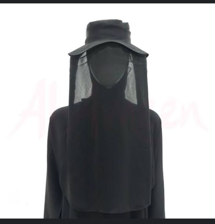 HAJJ%20UMRAH%20Cap%20Niqab%20Double%20Layer%20ladies%20Ihram%20Niqaab%20Purdah%20NIKAB%20FACE%20VEIL%20-%20Image%202