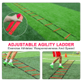 Sports Agility Ladder Football Adjustable Nylon Strap Jumping Ladder Speed Fitness Body Coordination Warm-Up Training Tool.