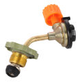 Valve-Woven Hose, Gas Cylinder Filling Adapter, Cylinder Filling Hose Converter, Leak-Proof Fitting for Inflation Cylinders. 