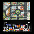 Baby Play Mat City Traffic Road Map Mat Carpet City Car Parking Lot Roadmap Traffic Signs Baby Climbing Playing Mat Game. 