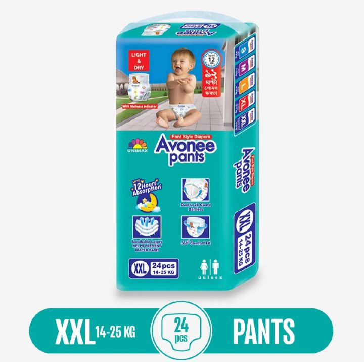 Avonee Pants XXL Disposable Diaper (14-25KG) 24pc
