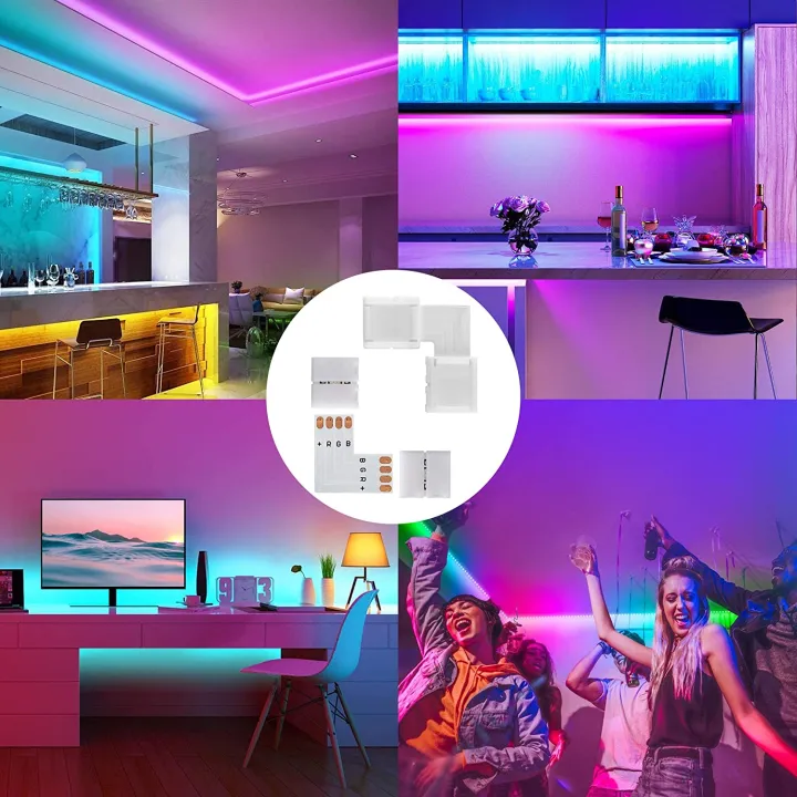 Aokin%2010%20Pack%204-Pin%20RGB%20LED%20Light%20Strip%20Connectors%20Adapter%20Terminal%20for%2010mm(0.39%20in)%20SMD%205050%20RGB%20Flexible%20LED%20Strips%20Extension%20-%20Image%206