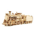 Locomotive 3D Car Wooden Puzzle Scale Model,DIY Model Kit, Handcraft ,Home Decoration,Mechanical Model Kit, Building Toy. 