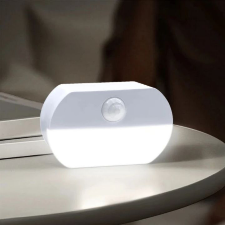 Motion Sensor Cabinet Light Wireless LED Night Lamp AAA Battery Powered ...