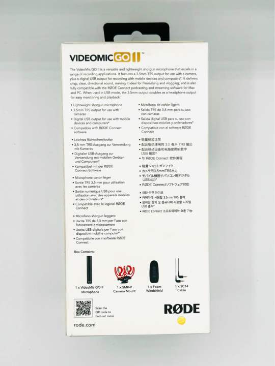 Rode%20VideoMic%20GO%20II%20Camera-Mount%20Lightweight%20Directional%20Microphone,Black%20-%20Image%202