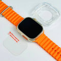H30 Ultra smart watch with 7 Different strap in Rendom Colour, wireless Airbuds, Watch cover and Watch Glass Protector | 49mm Big HD Display | Bluetooth watch, Touch watch and 7 strap watch. 