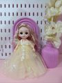 18cm Wonderful Princess Dolls for Girls - Elegant Party Dress with Crown -Per Piece Random pack.