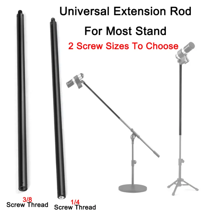 3/8 Screw Thread 1/4 Screw Thread Mic Stand Extension Rod Mic Stand ...