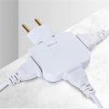 3-in-1 Multi Plug Adapter Socket | EU to BD Converter | 180° Rotating Travel AC Adapter | High Power 3 Socket Extension | Multicolor. 