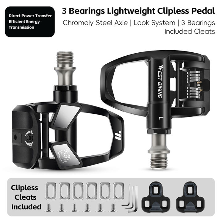 WEST%20BIKING%20Road%20Bike%20Self-Locking%20Pedals%20Nylon%203%20Bearings%20Lightweight%20Bicycle%20Clipless%20Pedals%20LOOK%20KEO%20System%20Pedal%20Bike%20Parts%20-%20Image%207