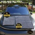 1400GSM 1/2pcs XXL Microfiber Car Drying Towel - Large Double-Sided Twisted Loop Cloth, Ultra Absorbent, Quick Dry, Streak-Free.