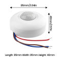 12V Infrared PIR Motion Sensor Switch with Time Delay 360 Degree Cone Angle Detecting Induction Sensor For LED Ceiling Light Hot. 