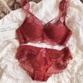 MOYISU Adjustable Lace Bralette for Small Chest Bra Set Removable Straps & Thin Padding Soft Wire Comfort Muslim Girls Underwear.